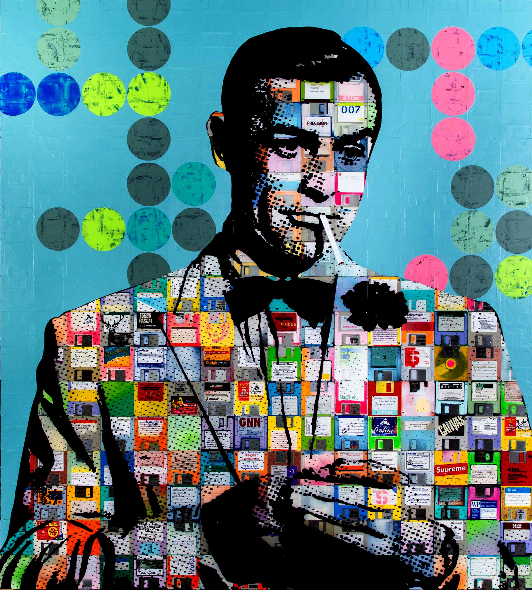 Bond James Bond v2.1 - Mixed Media Art di Taylor Smith