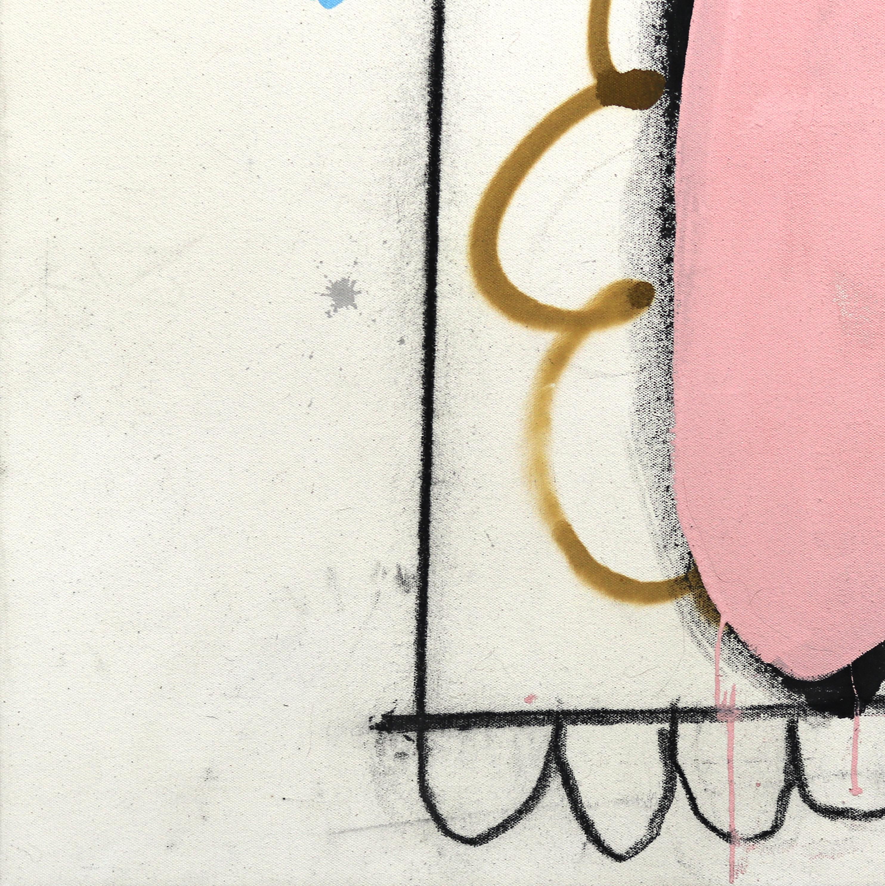 I AM YOUR SASSY LOVER - Large Abstract Multicolor Artwork by Taylor Anton White For Sale 1