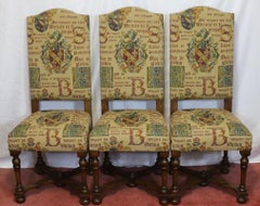 Taylor&Co Stunning Set Of Eight Oak Upholstered Dining Chairs