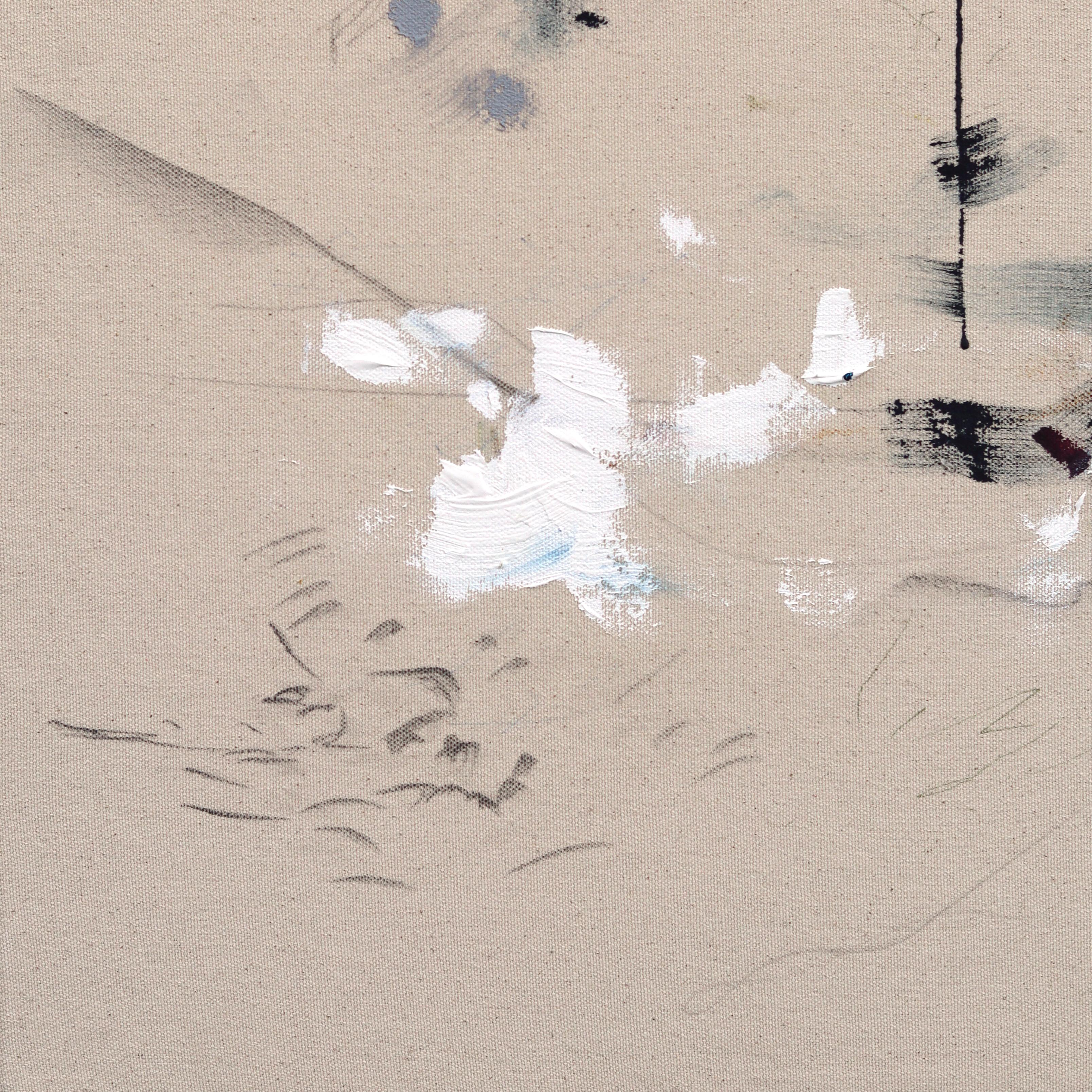 A Funny Feeling - Original Contemporary Abstract Textural Painting on Canvas For Sale 2