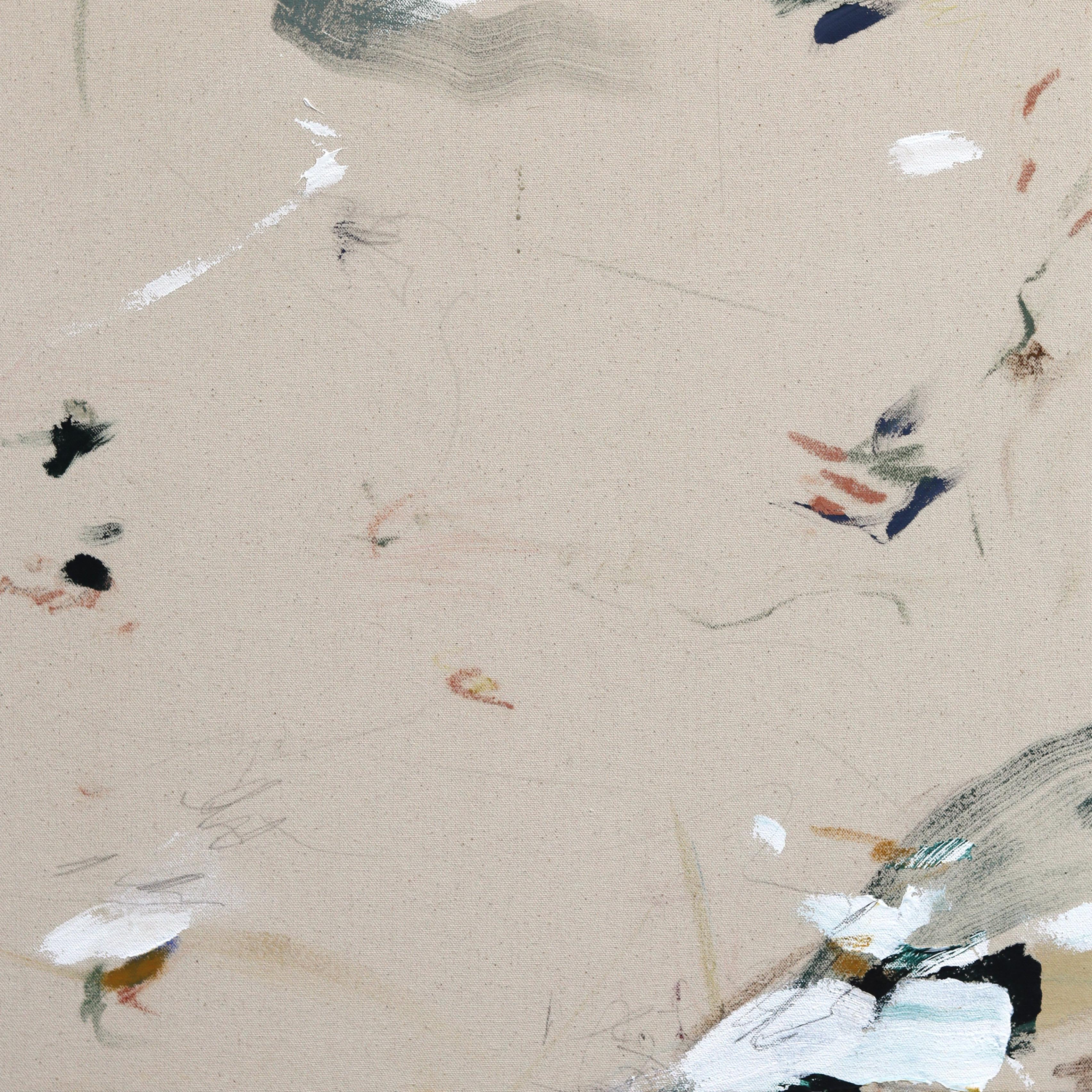Llámalo fácil - Gran pintura original contemporánea abstracta con textura sobre lienzo - Painting Minimalista de Taylour Martin