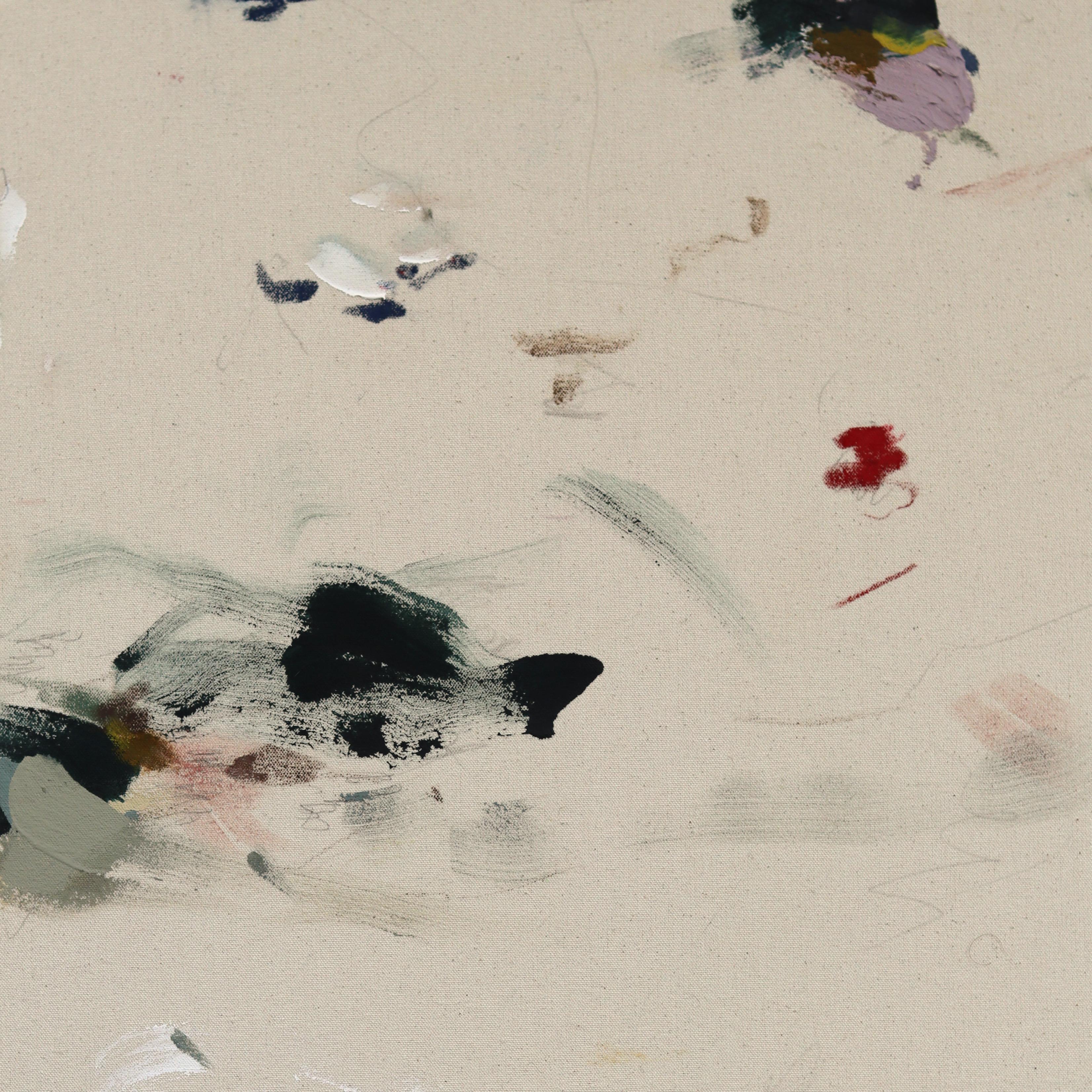 Llámalo fácil - Gran pintura original contemporánea abstracta con textura sobre lienzo en venta 2