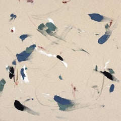 Ti chiamo la prossima settimana - Pittura astratta su tela grezza Nature