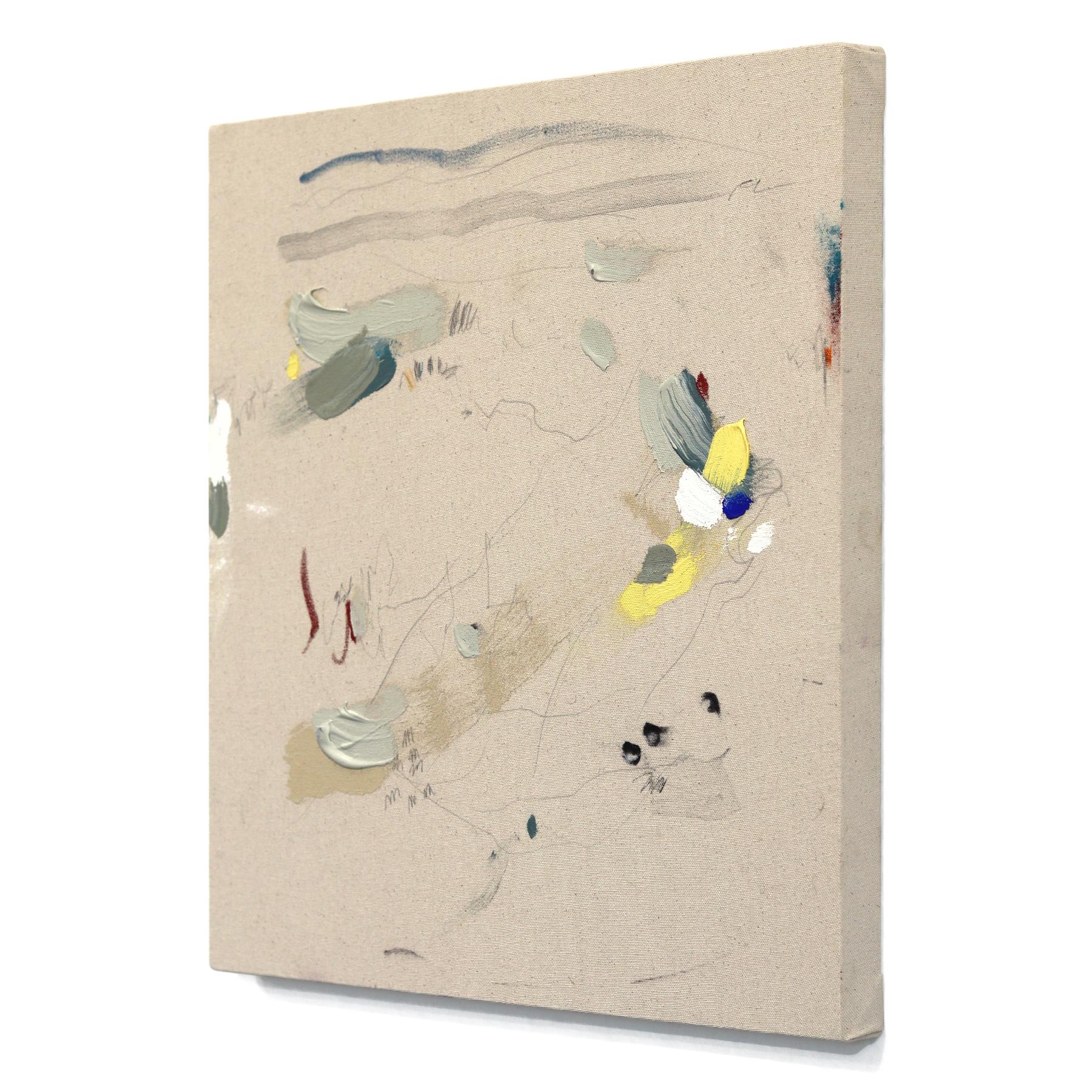 Found a Light - Original Abstrakt Modern Textural Minimalist Gemälde auf Leinwand (Beige), Abstract Painting, von Taylour Martin