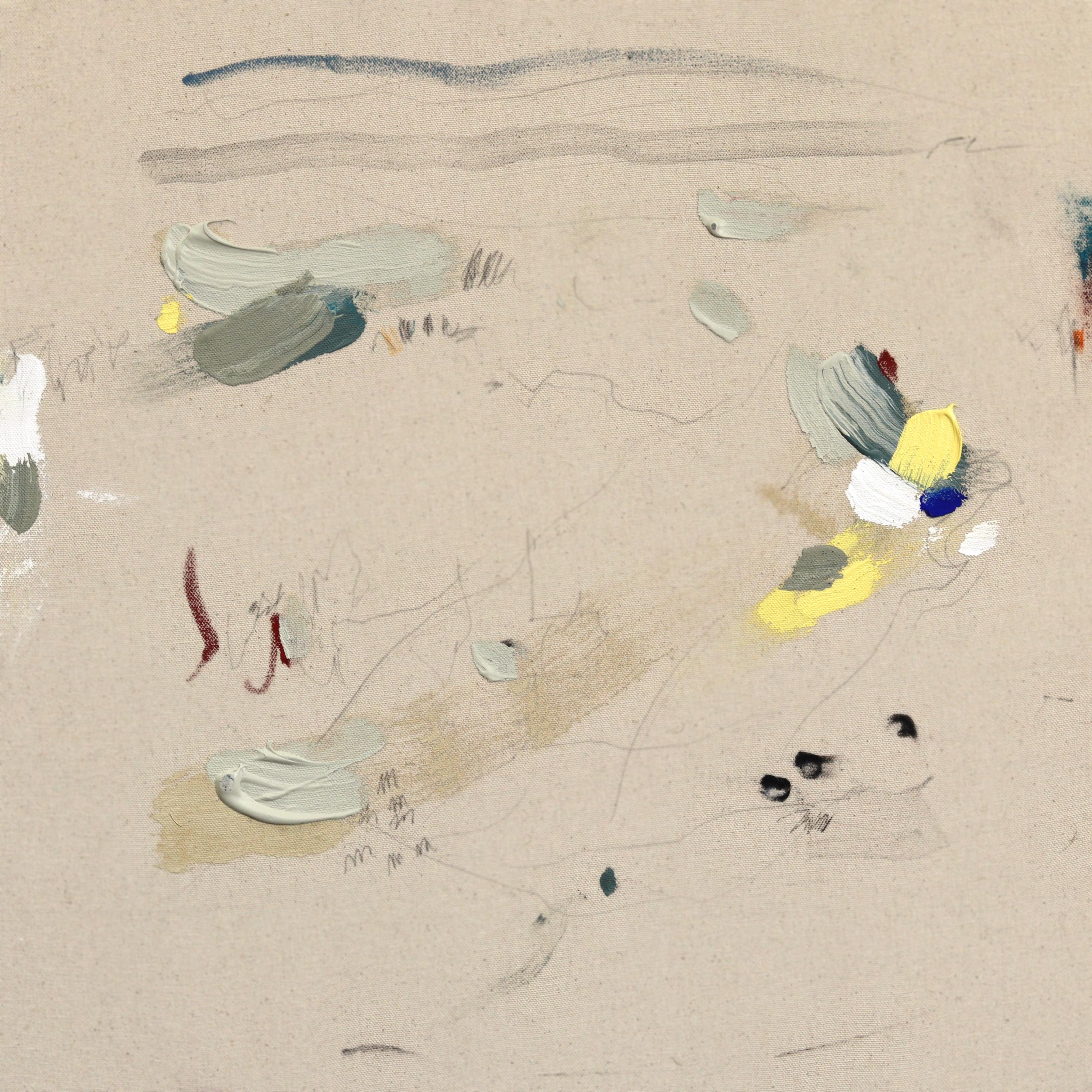 Encontré una Luz - Pintura Minimalista Abstracta Moderna Textural Original sobre Lienzo