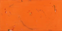 Glass Octopus - Original Vibrant Orange Abstract Textural Painting on Canvas
