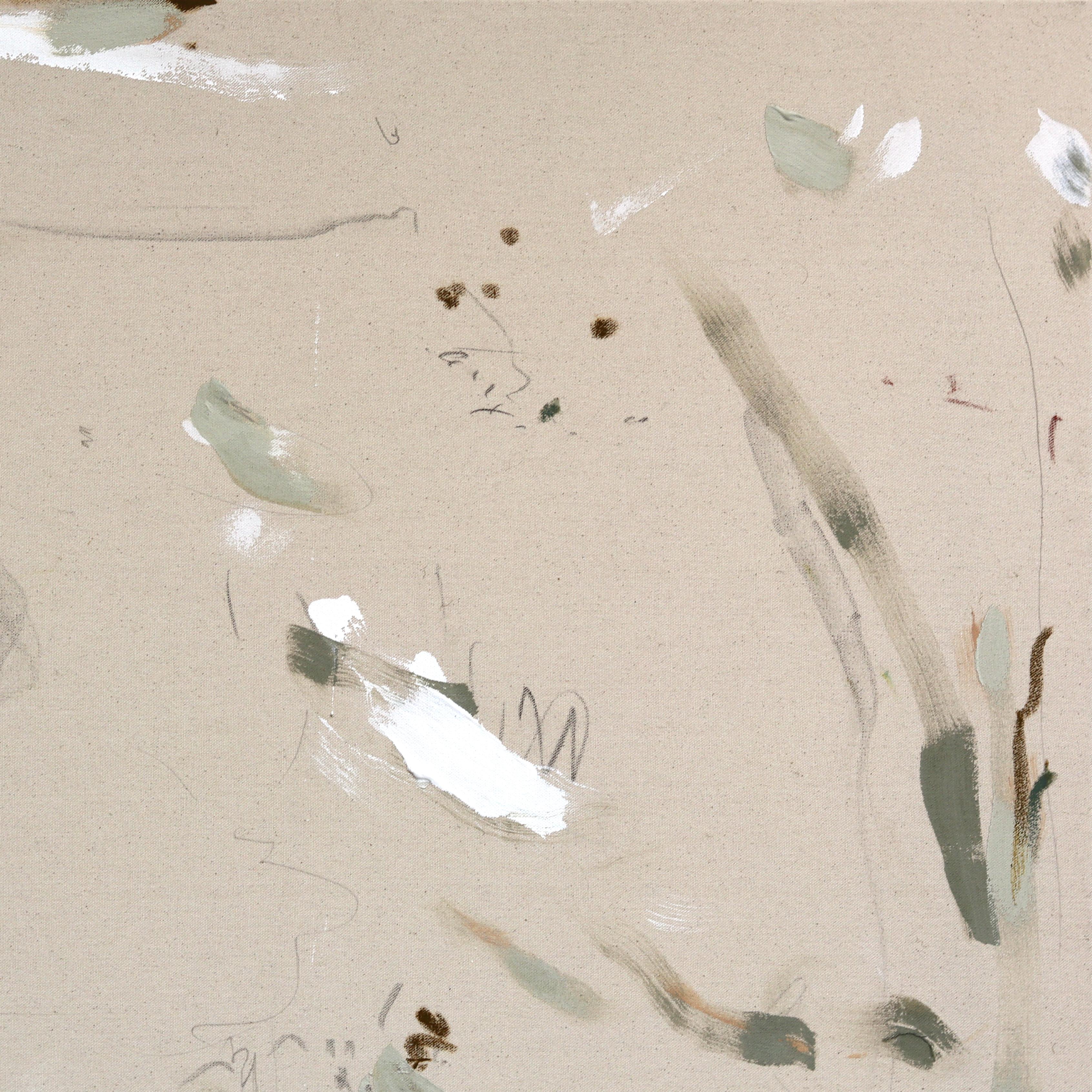 Te Oí En Mi Vida Pasada - Pintura Abstracta Moderna Textural Original sobre Lienzo en venta 5