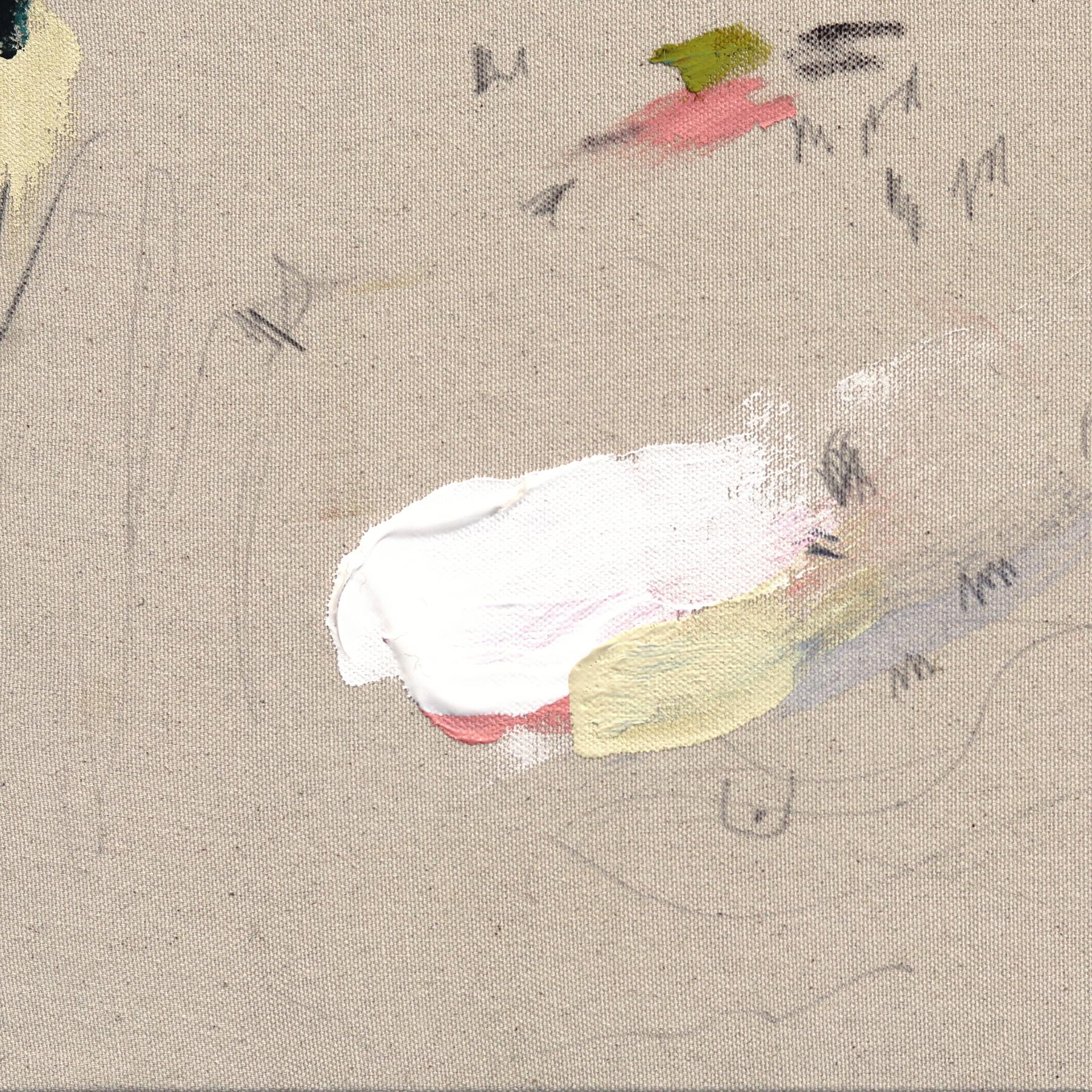 Hotel TV - Pintura Minimalista Abstracta Moderna Textural Original sobre Lienzo en venta 5