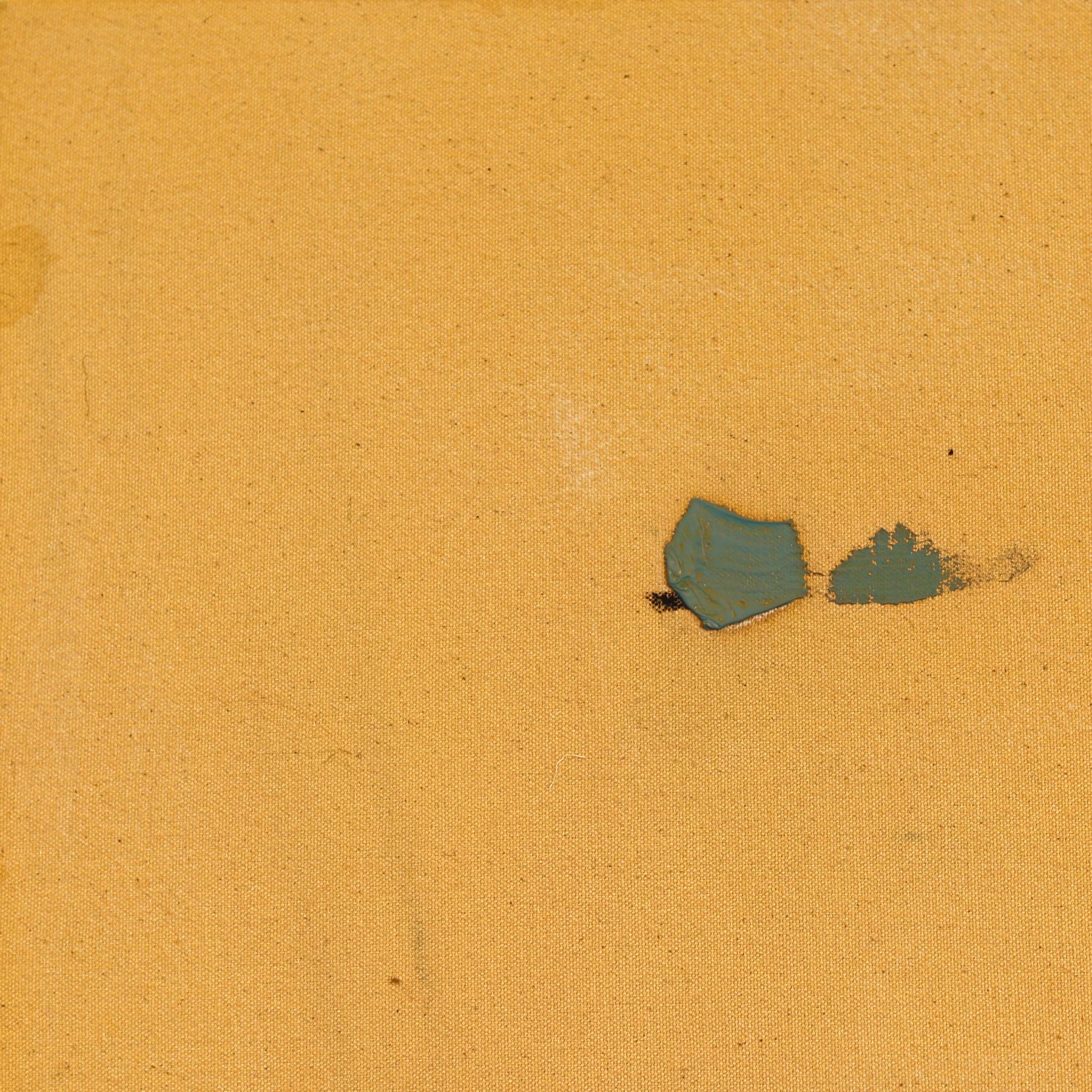 I Contain Multitudes - Original Minimalist Yellow Abstract Textural Painting For Sale 1