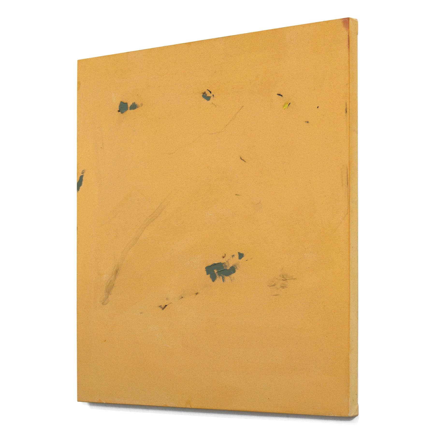 I Contain Multitudes - Original Minimalist Yellow Abstract Textural Painting For Sale 2