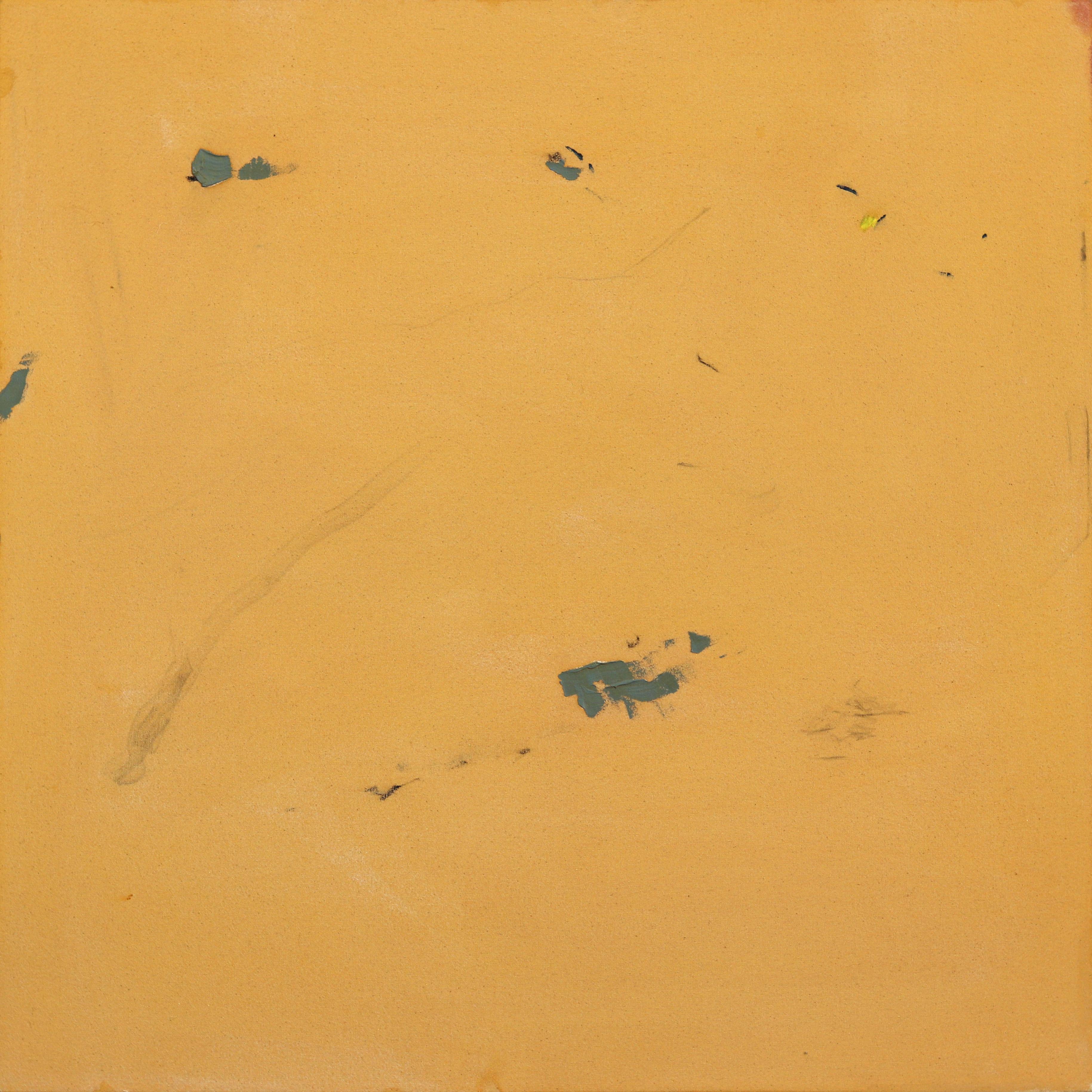 Taylour Martin Abstract Painting - I Contain Multitudes - Original Minimalist Yellow Abstract Textural Painting