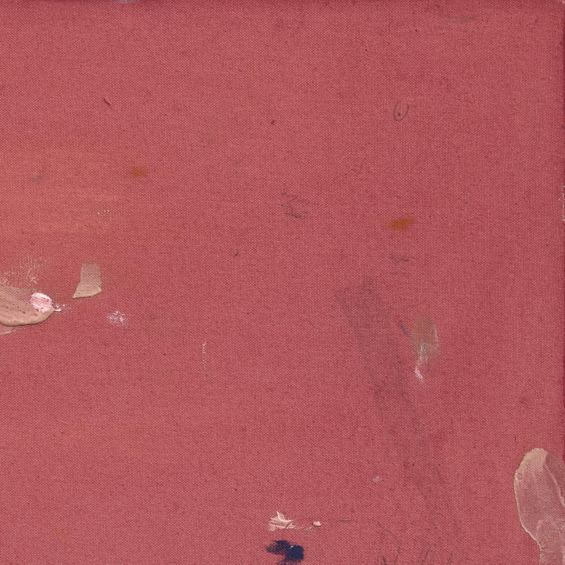 I Prefer The Lights Off - Abstrakte staubige Rose Tone Textural Malerei auf Leinwand im Angebot 3