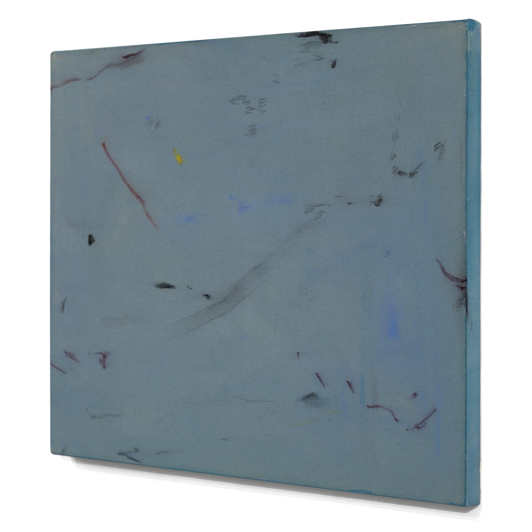 Eiswürfel - Original Abstrakt Kühle Blautöne Moderne Strukturierte Malerei auf Leinwand im Angebot 1