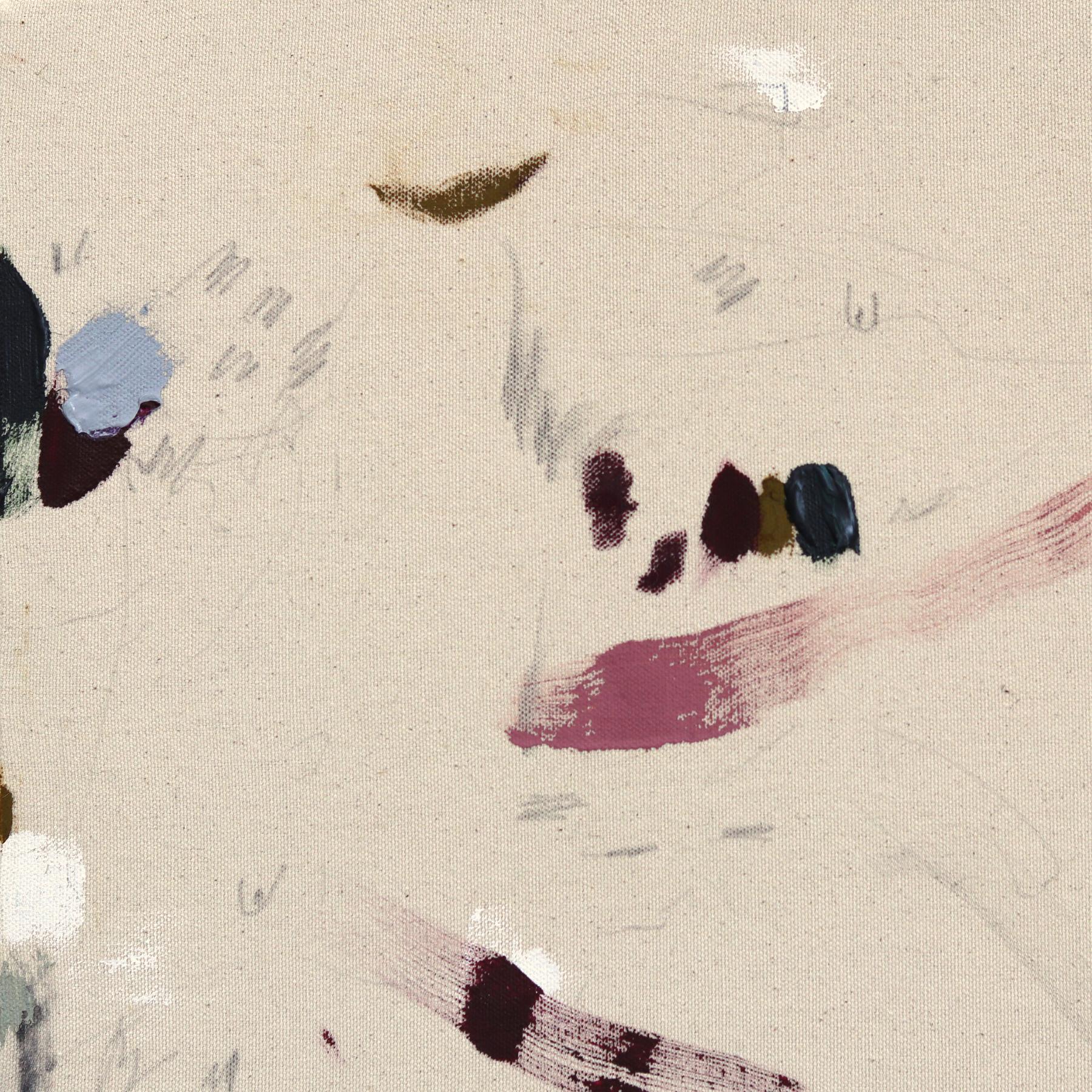 Imagine - Original Abstrakt Modern Textural Minimalistisch Gemälde auf Leinwand (Beige), Abstract Painting, von Taylour Martin