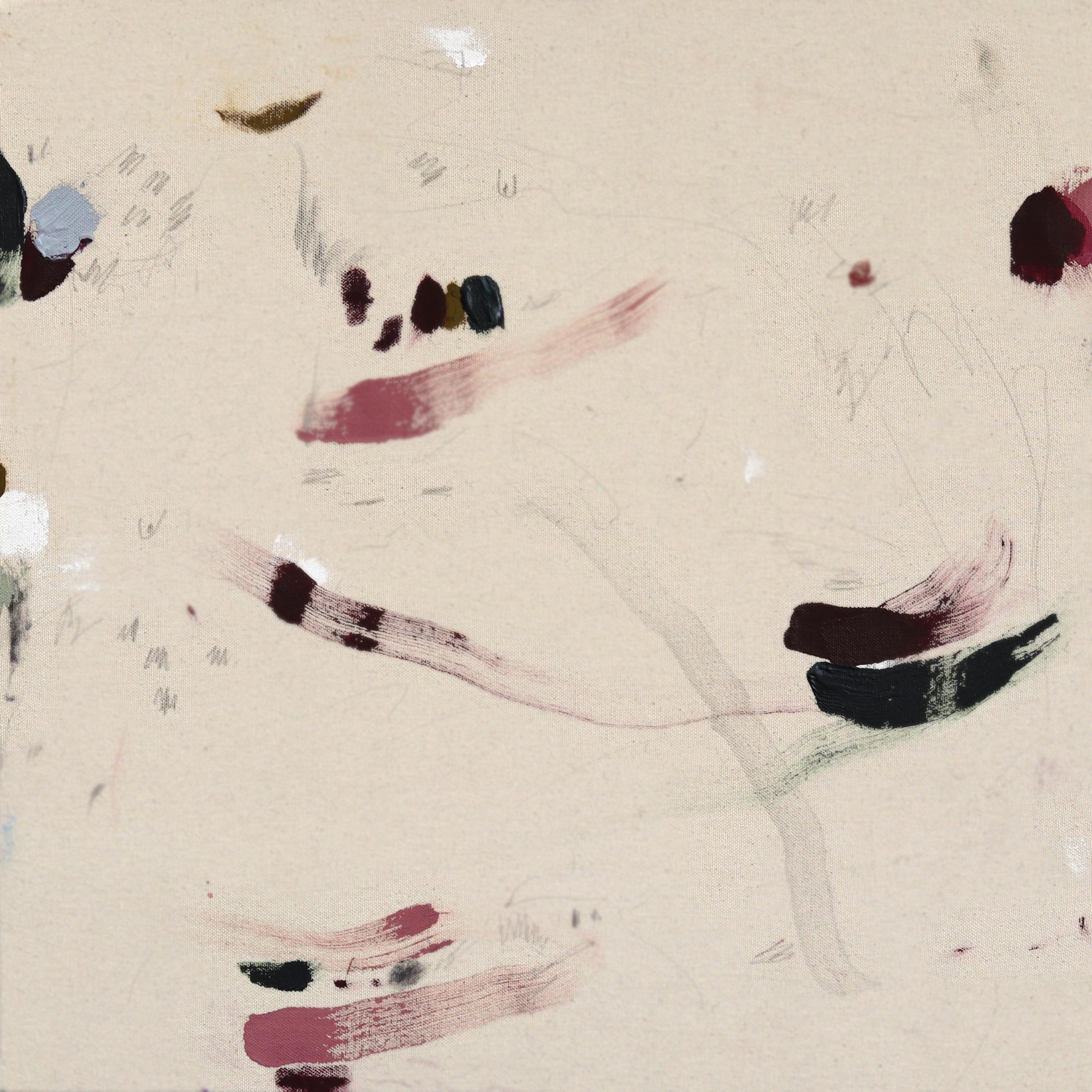 Imagina - Pintura original minimalista abstracta de textura moderna sobre lienzo