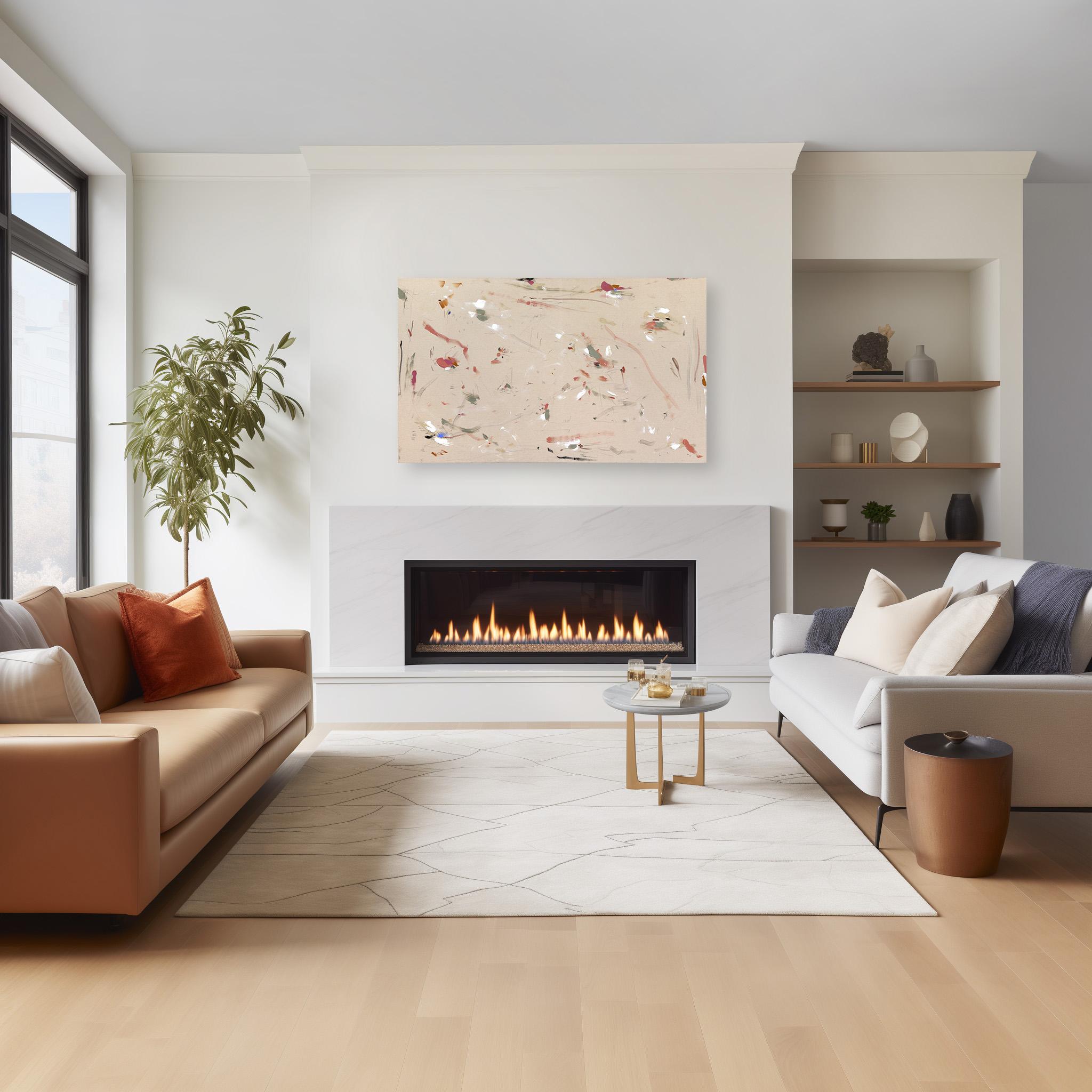 Mr. Lawrence - Pittura astratta minimalista su tela Nature - Painting di Taylour Martin