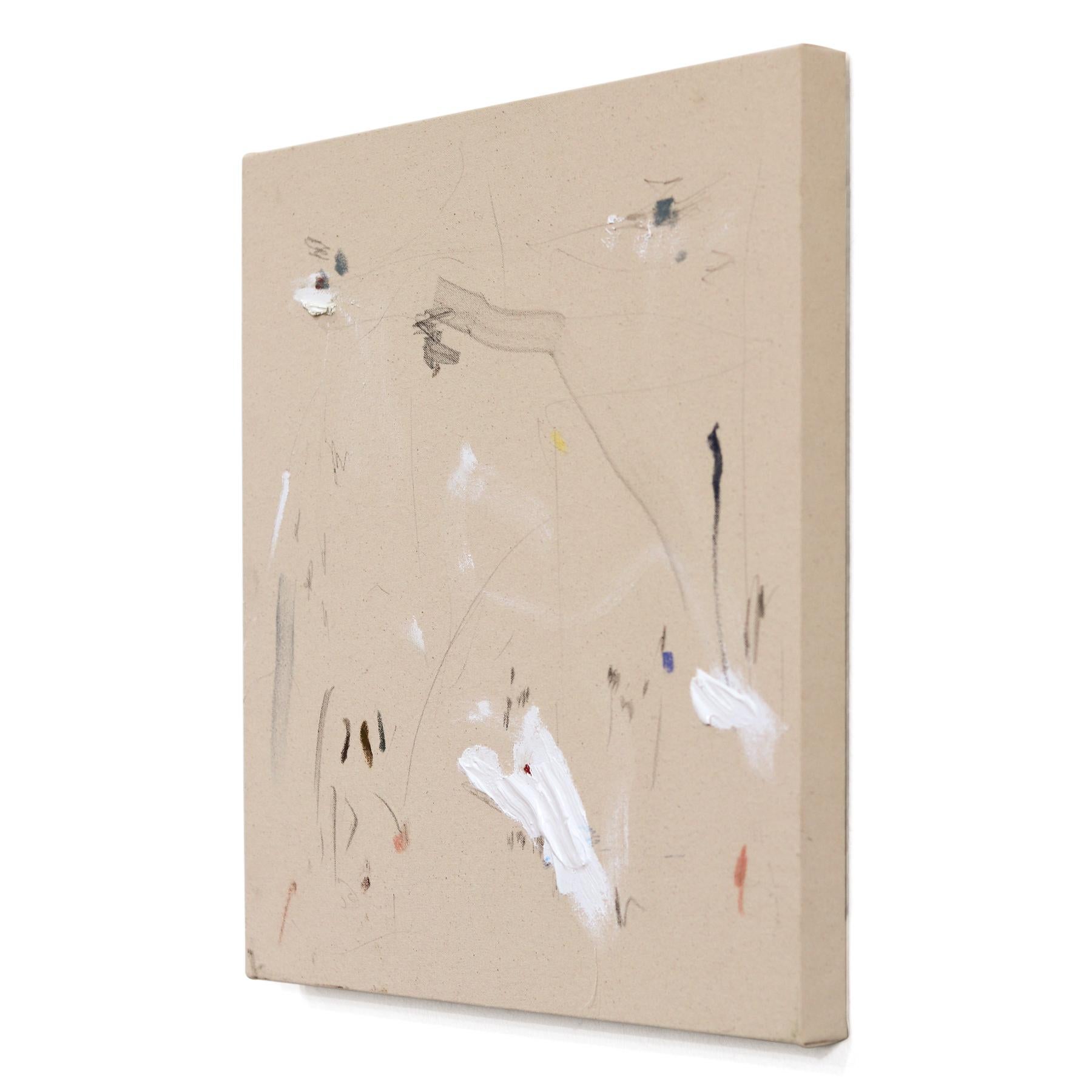 Remember When - Pittura astratta minimalista su tela Nature in vendita 1