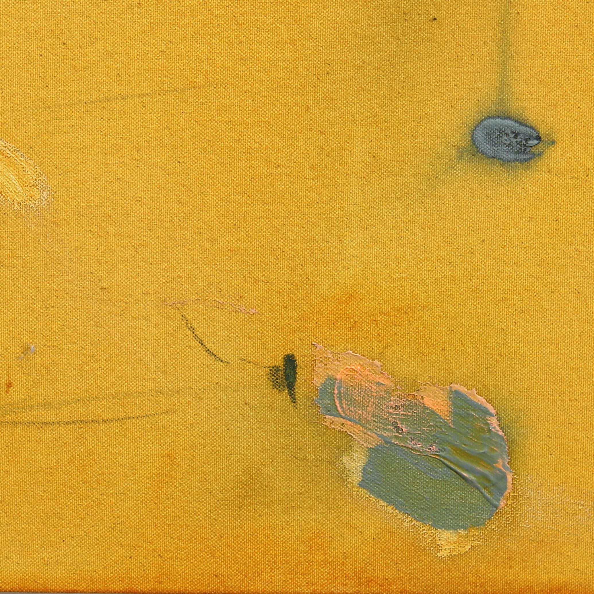 Estate 1999 - Quadro astratto minimalista giallo-oro caldo e nostalgico 4