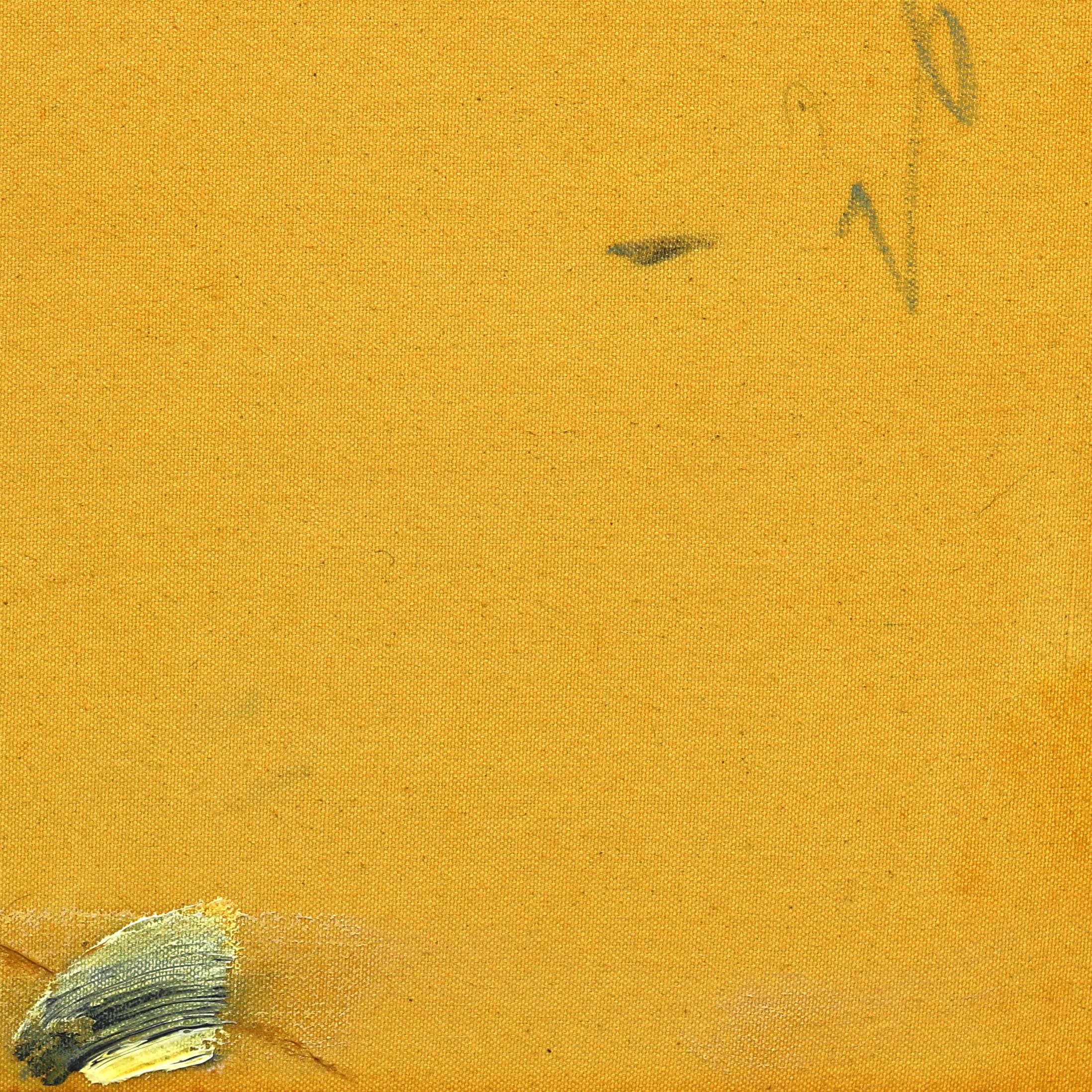 Estate 1999 - Quadro astratto minimalista giallo-oro caldo e nostalgico 5