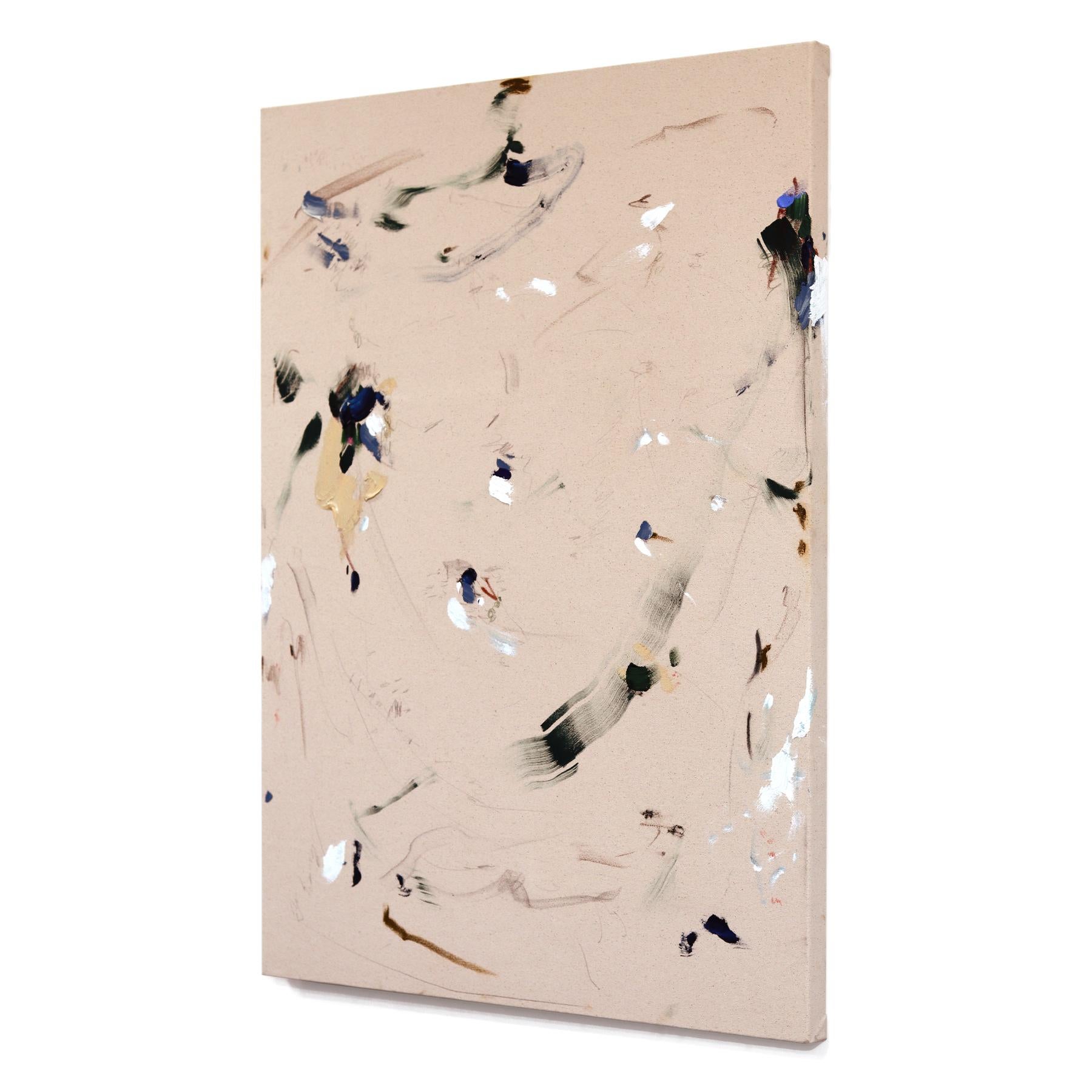 The Roads - Original Abstrakt Modern Textural Minimalist Gemälde auf Leinwand im Angebot 1