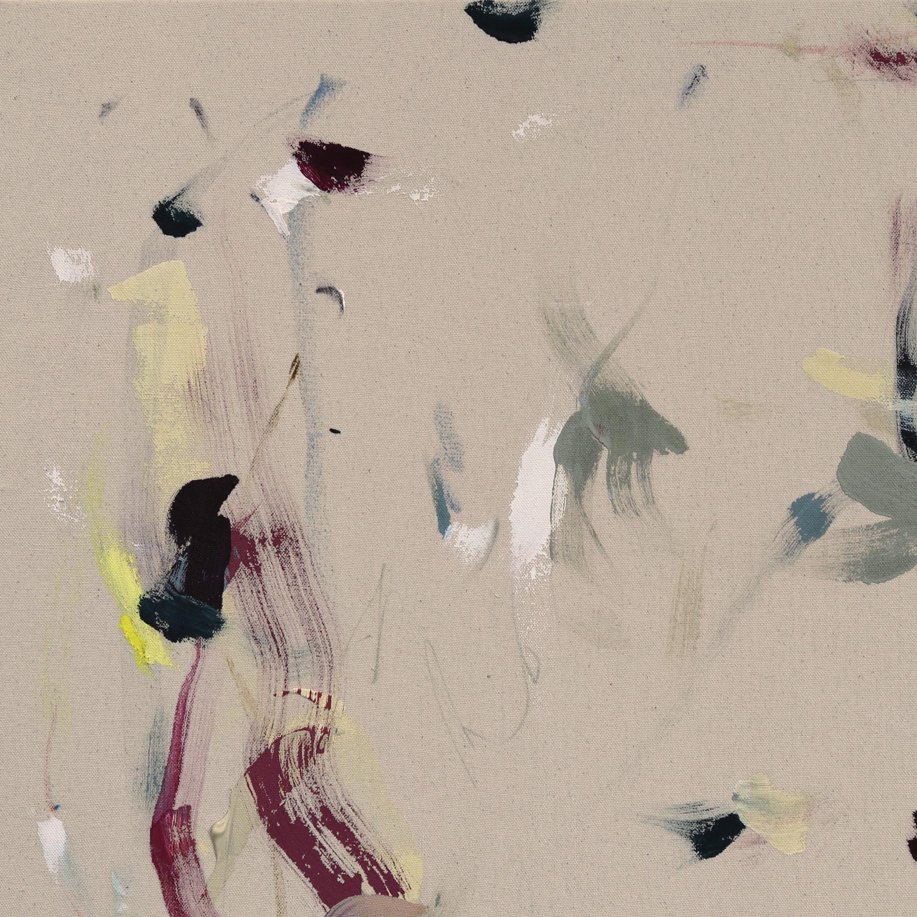 Tiny Moves - Pintura Minimalista Abstracta Moderna Textural Original sobre Lienzo en venta 1