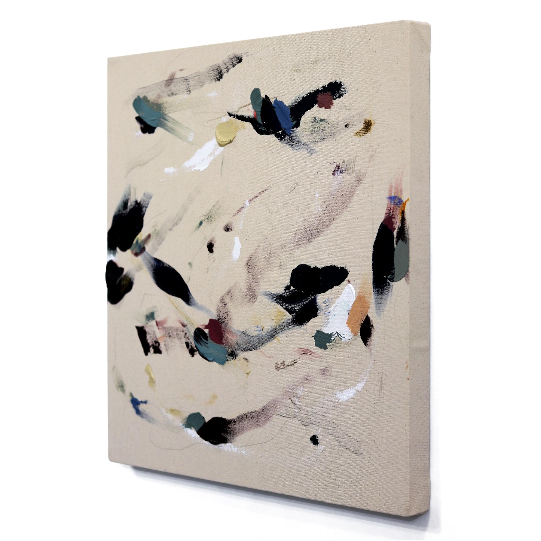 Up&Up - Pittura astratta su tela grezza Nature 1