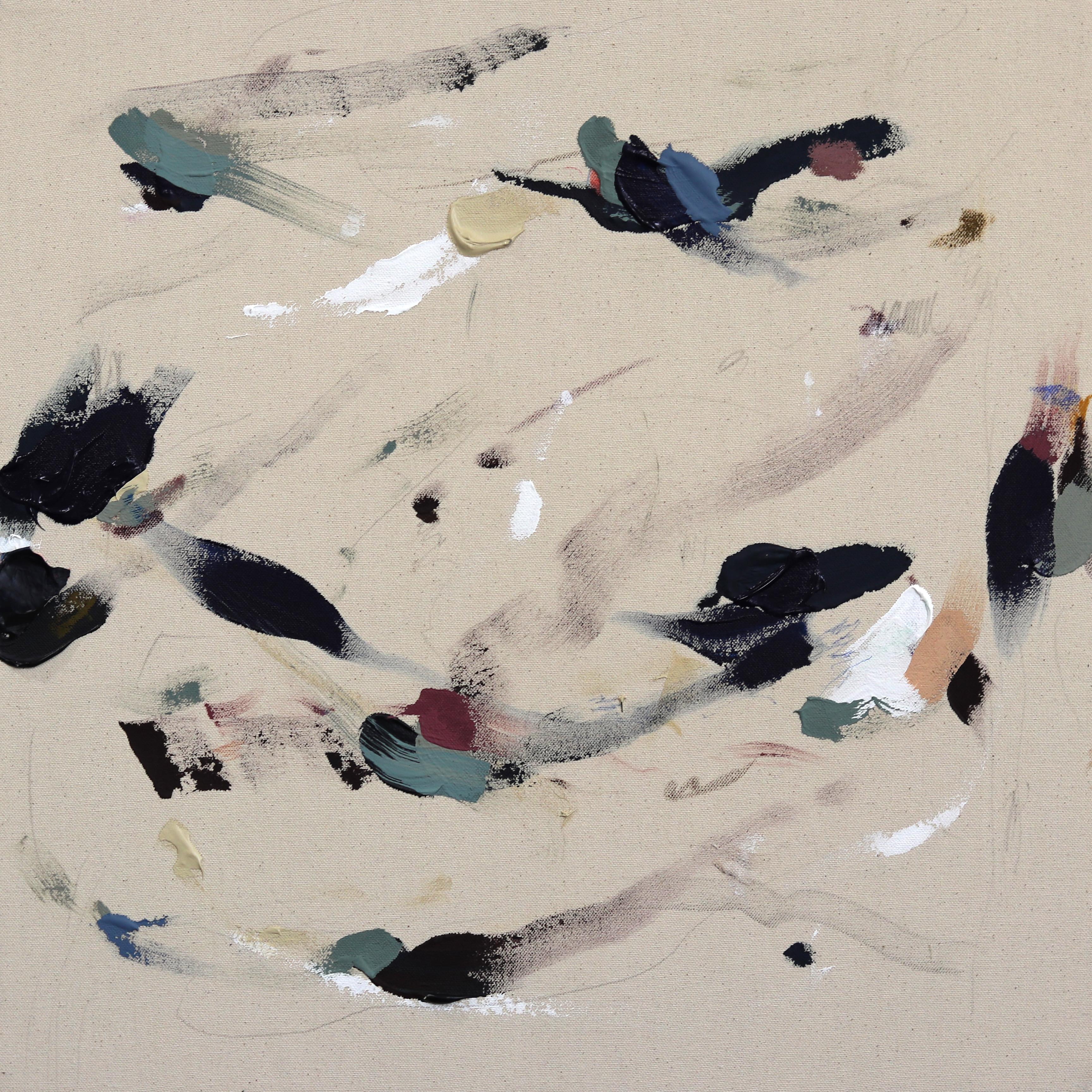 Up&Up - Pittura astratta su tela grezza Nature - Mixed Media Art di Taylour Martin