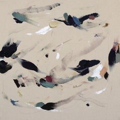 Up&Up - Pittura astratta su tela grezza Nature