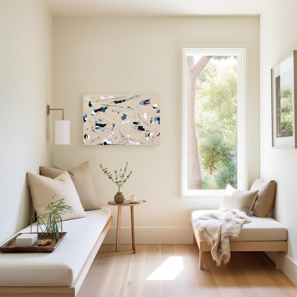 Los Angeles artist Taylour Martin creates captivating abstract compositions in acrylic on canvas, showcasing a dynamic interplay of emotions and colors. Martin's art is a reflection of the joy and human essence she finds in the world, and she