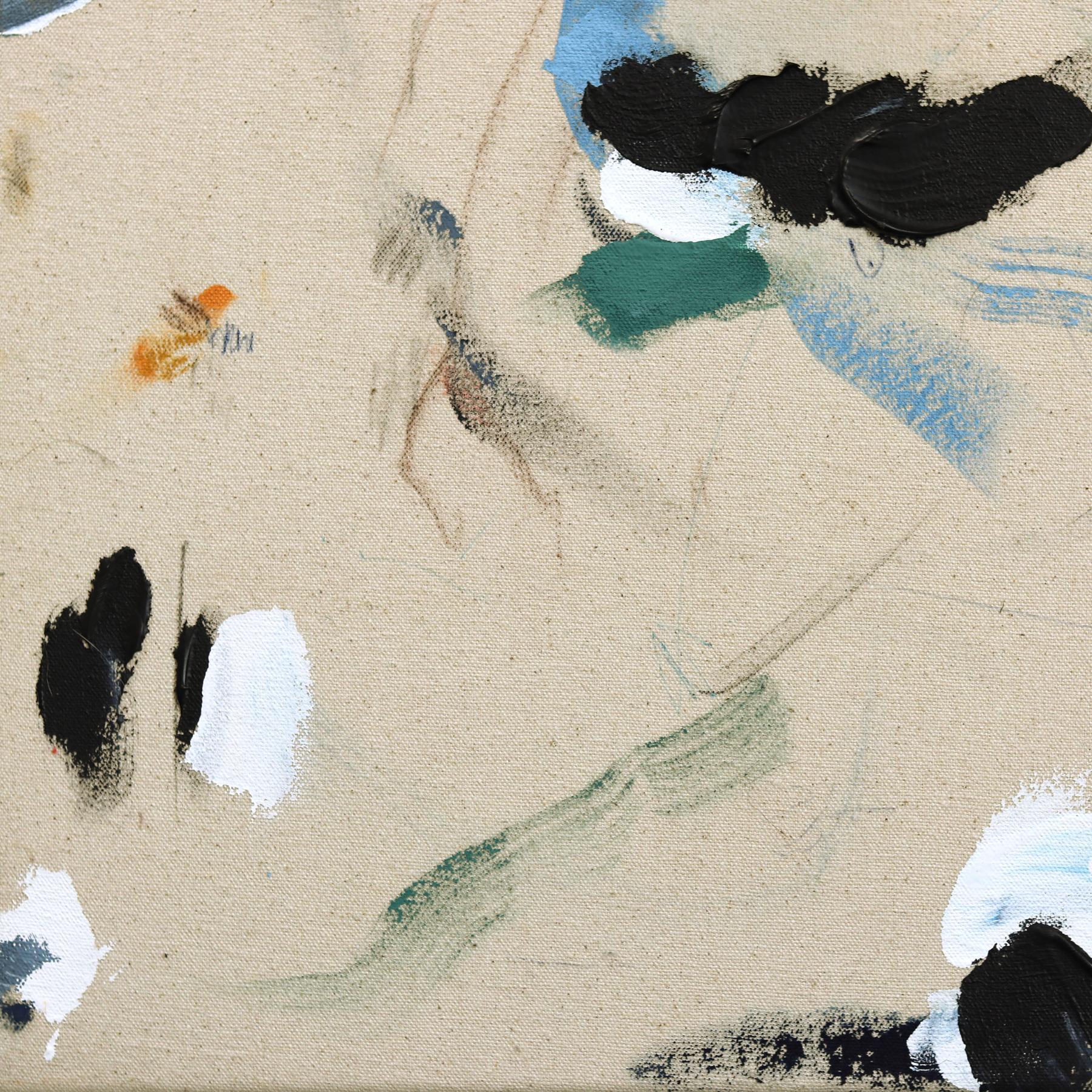 When the Tide is High - Original Minimalist Abstract Textural Painting on Canvas For Sale 5