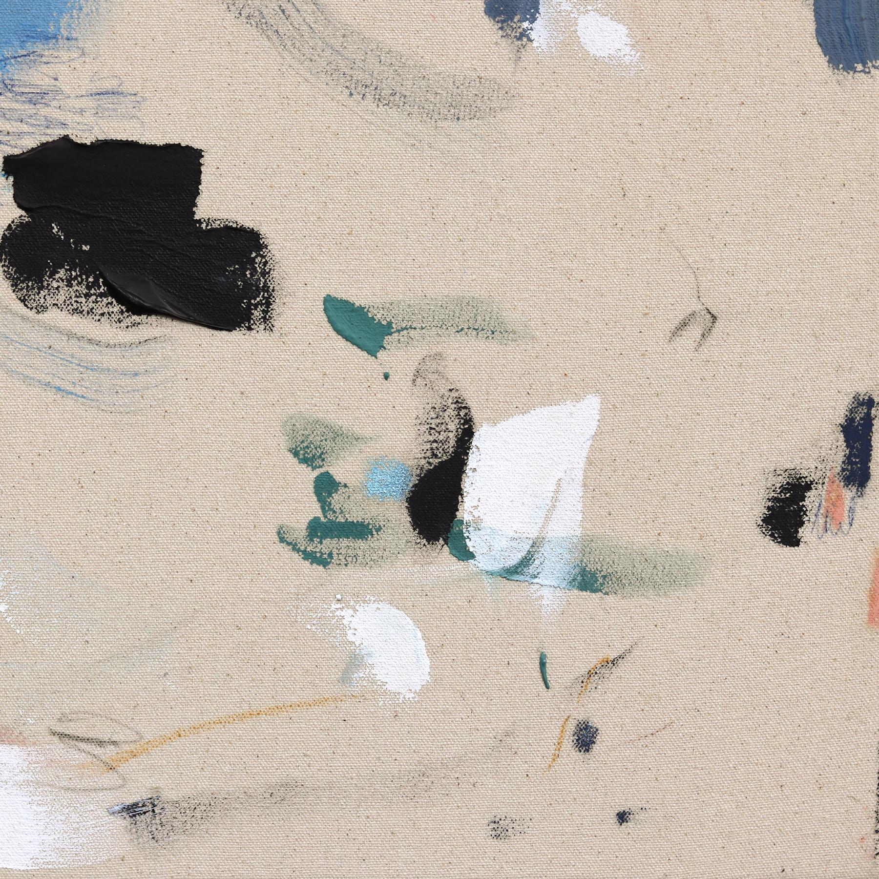 When the Tide is High - Original Minimalist Abstract Textural Painting on Canvas For Sale 6
