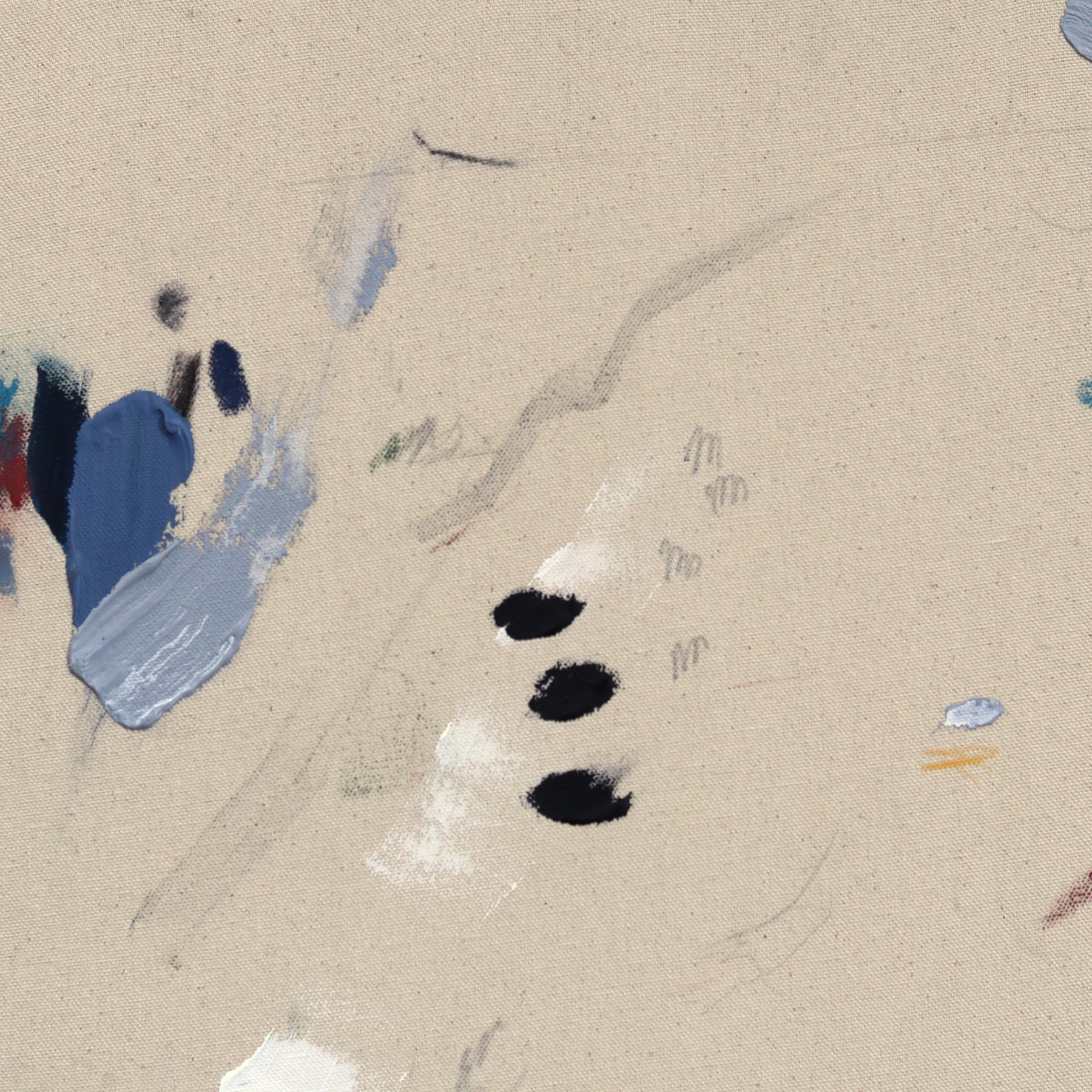 Wo das Wasser fließt - Abstrakt Modern Textural Minimalist Gemälde auf Leinwand (Minimalistisch), Painting, von Taylour Martin