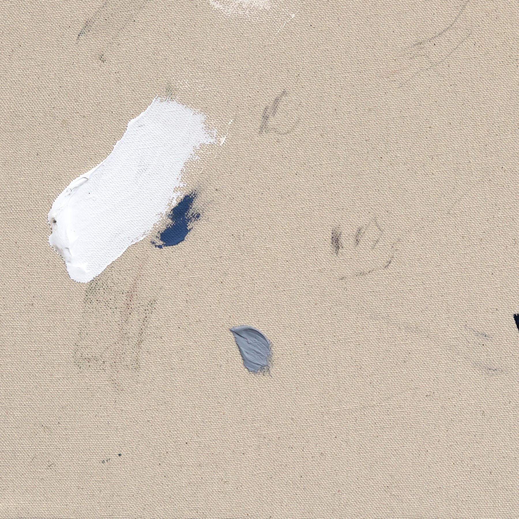 Wo das Wasser fließt - Abstrakt Modern Textural Minimalist Gemälde auf Leinwand im Angebot 2