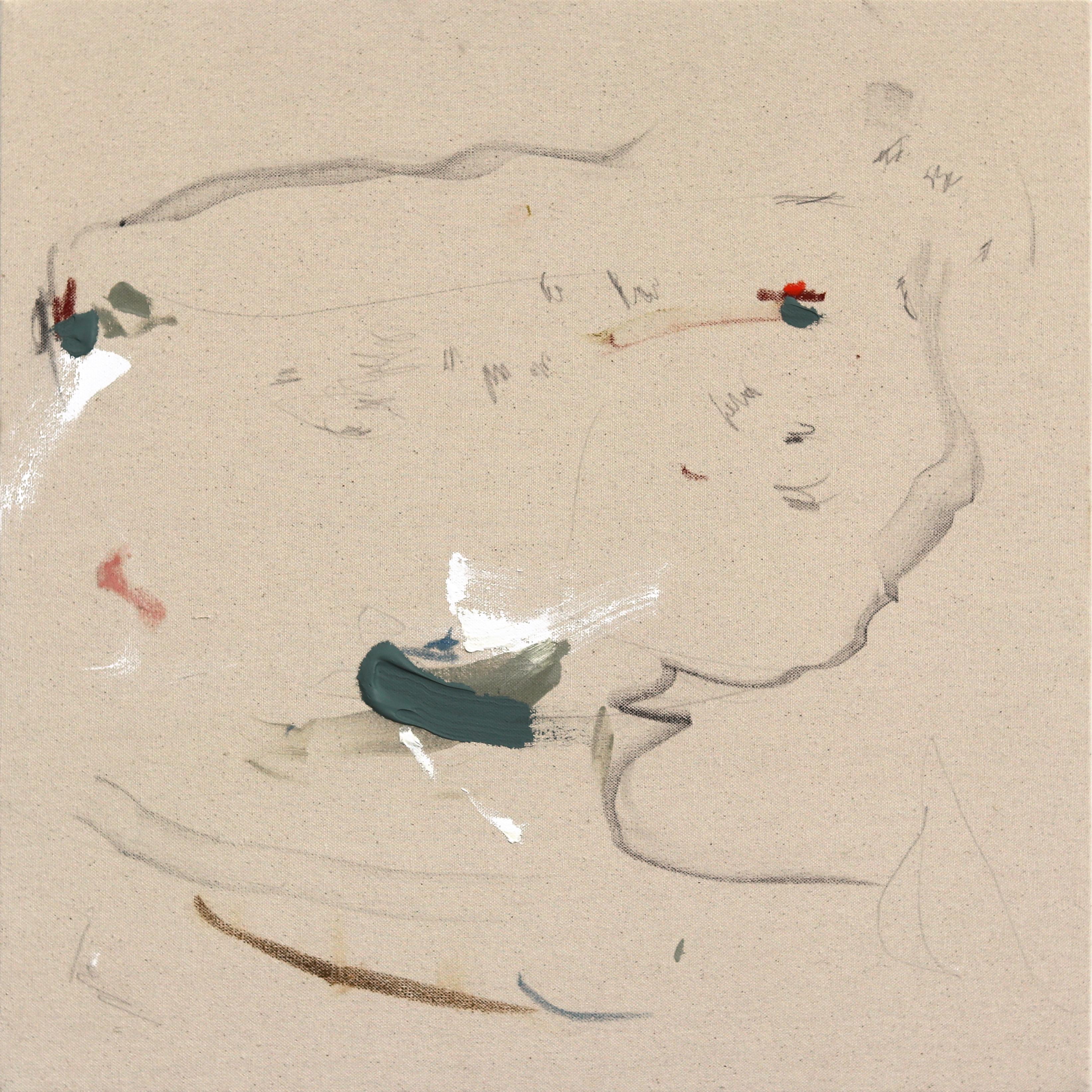 Yeah - Pittura astratta minimalista su tela Nature