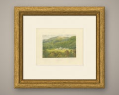 Taymouth Castle, Perthshire, Antique Morris Woodblock Print, circa 1870