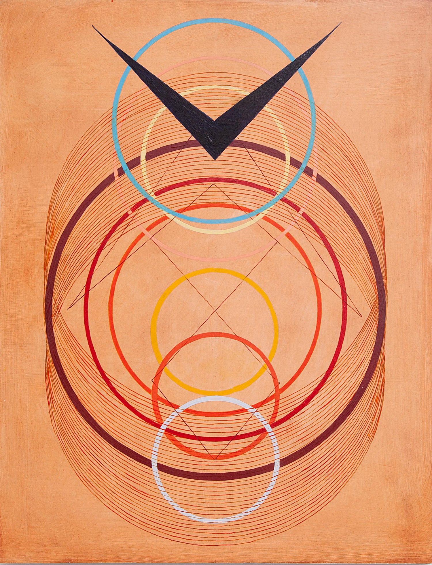 Tayo Heuser Tayo Heuser Touch 2016 Ink On Wood Panel 18 X