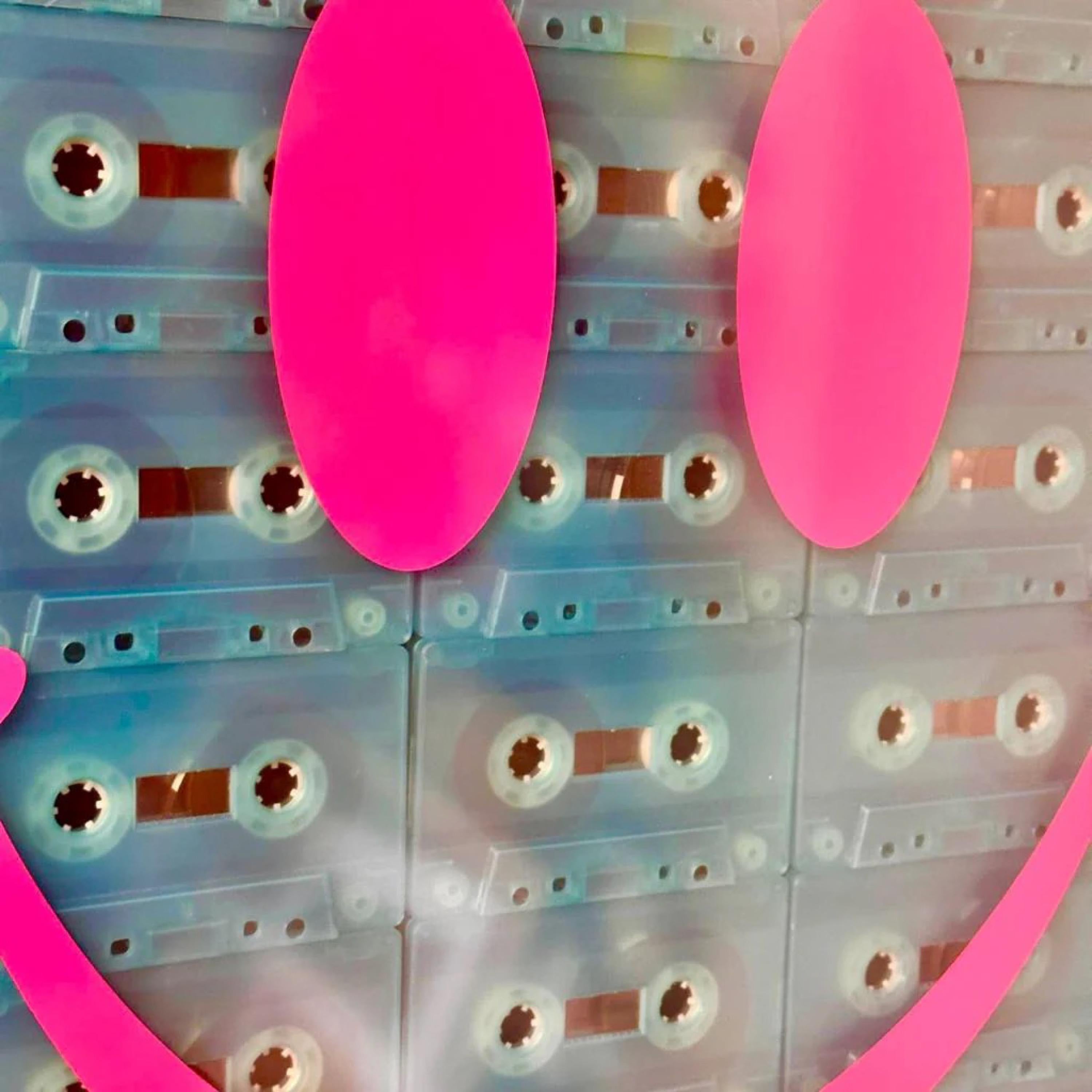 Cassette Tape Face, Cassette Artwork - Music collection - Music artwork - Contemporary Painting by TBOY