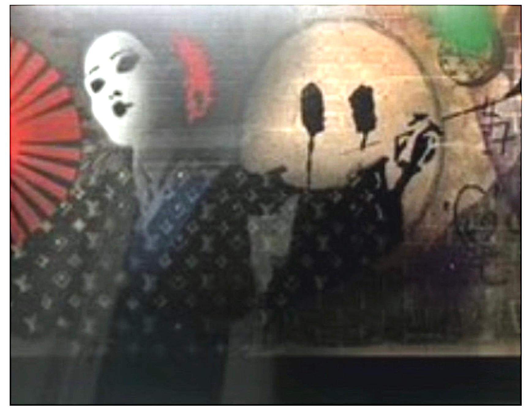 pop art moda contemporánea LV Geisha arte callejero popart figurativo enmarcado en venta 2