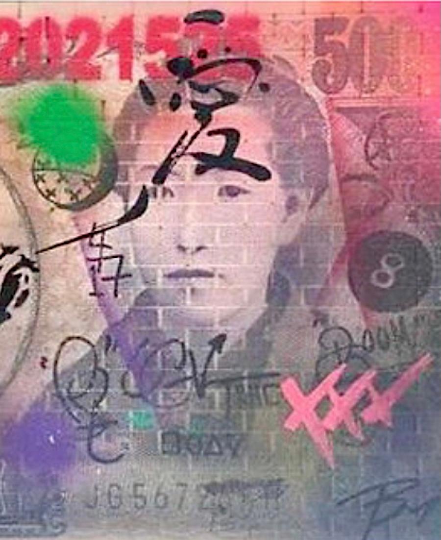 pop art moda contemporánea LV Geisha arte callejero popart figurativo enmarcado en venta 3