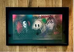pop art moda contemporánea LV Geisha arte callejero popart figurativo enmarcado