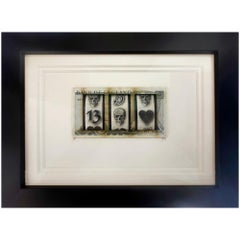 pop art contemporary money currency figurative color pop mixed media framed