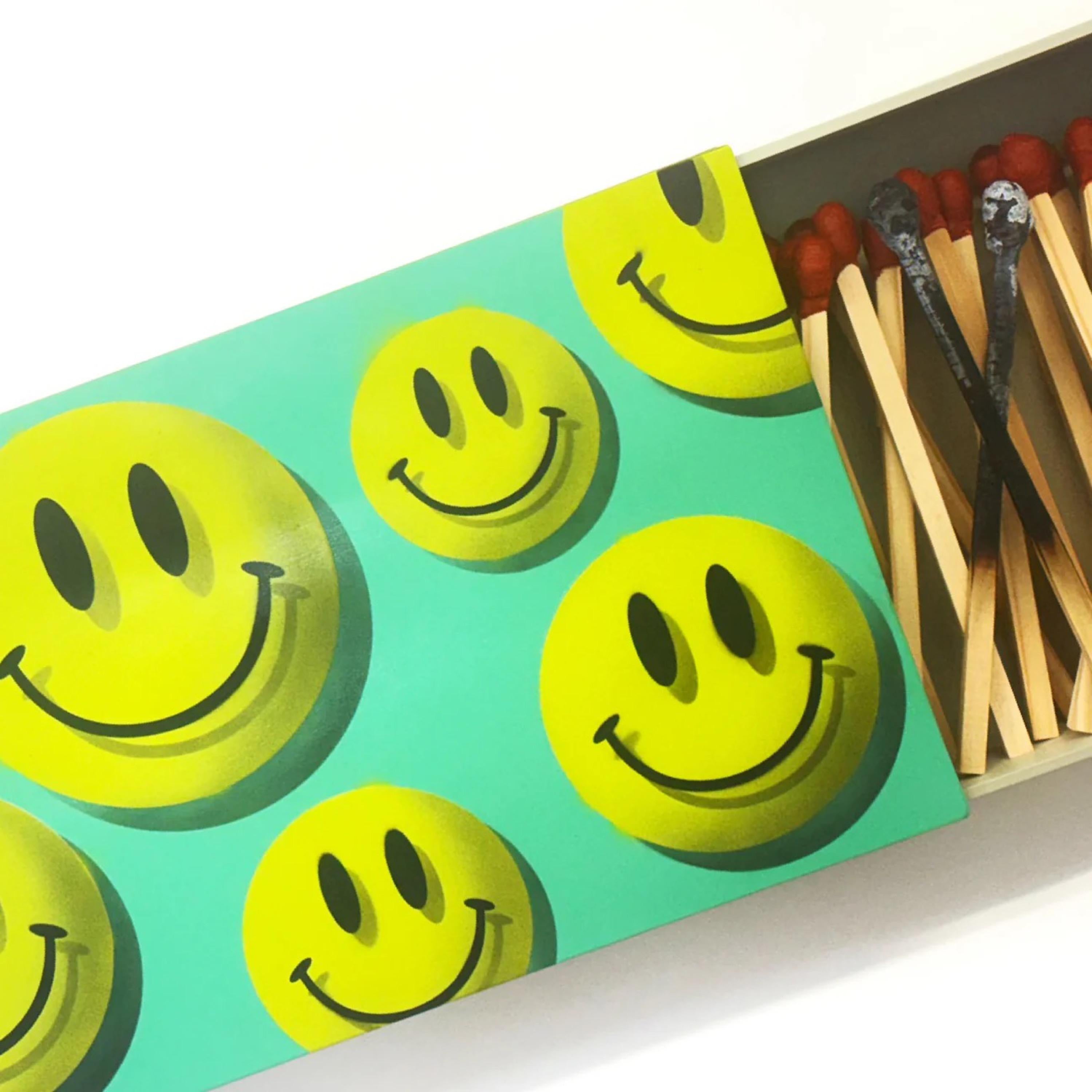 Strike a Happy Medium, Nostalic artwork - Smiley Face - Original art For Sale 1