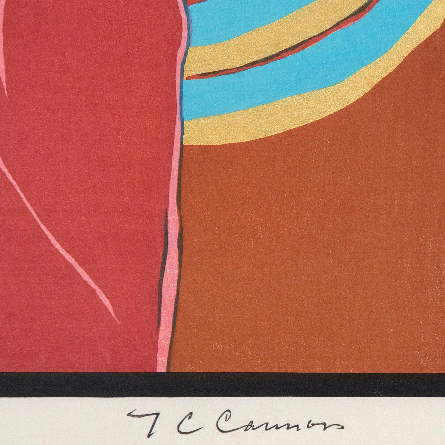 
T.C. Cannon (American, 1946–1978)
His Hair Flows like a River
Woodcut
Edition: 200
22 x 17 in. (55.9 x 43.2 cm.)
Signed and numbered, lower margin
