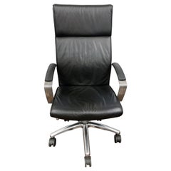 TCC Highback Black Leather Office Chari