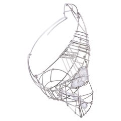 Tchìa 03 – Einzigartige Halskette aus Bronze, Stahldraht und Glas von Syene Bernal Luna