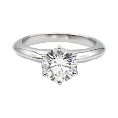T&Co. Solitaire Engagement Ring Round 1.36ct GVS1 Platinum For 50% deposit only T&Co. Solitaire Engagement Ring Round 1.36ct GVS1 Platinum For 50% deposit only