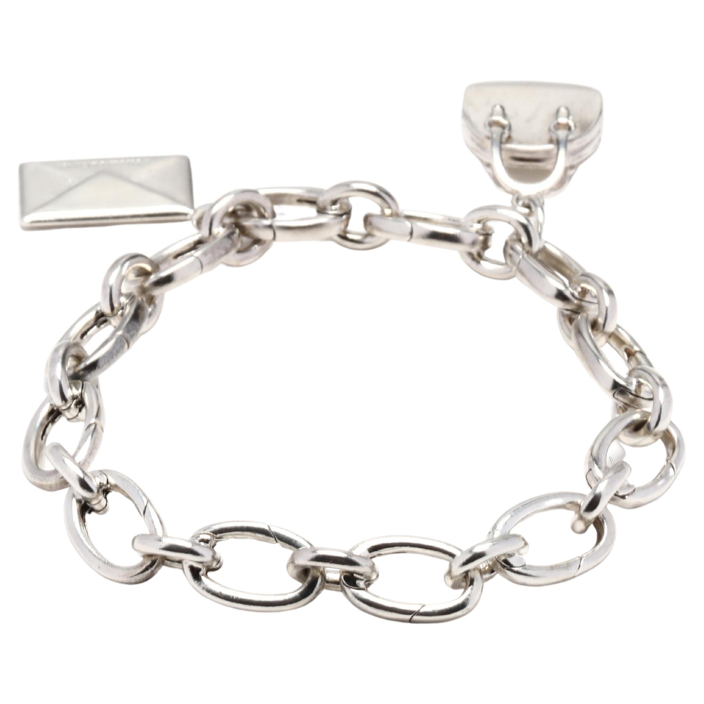 Tiffany and Co. Sterling and Enamel Charm Bracelet at 1stDibs
