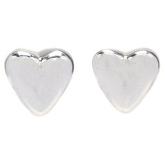 T&CO SS Dome Heart Studs