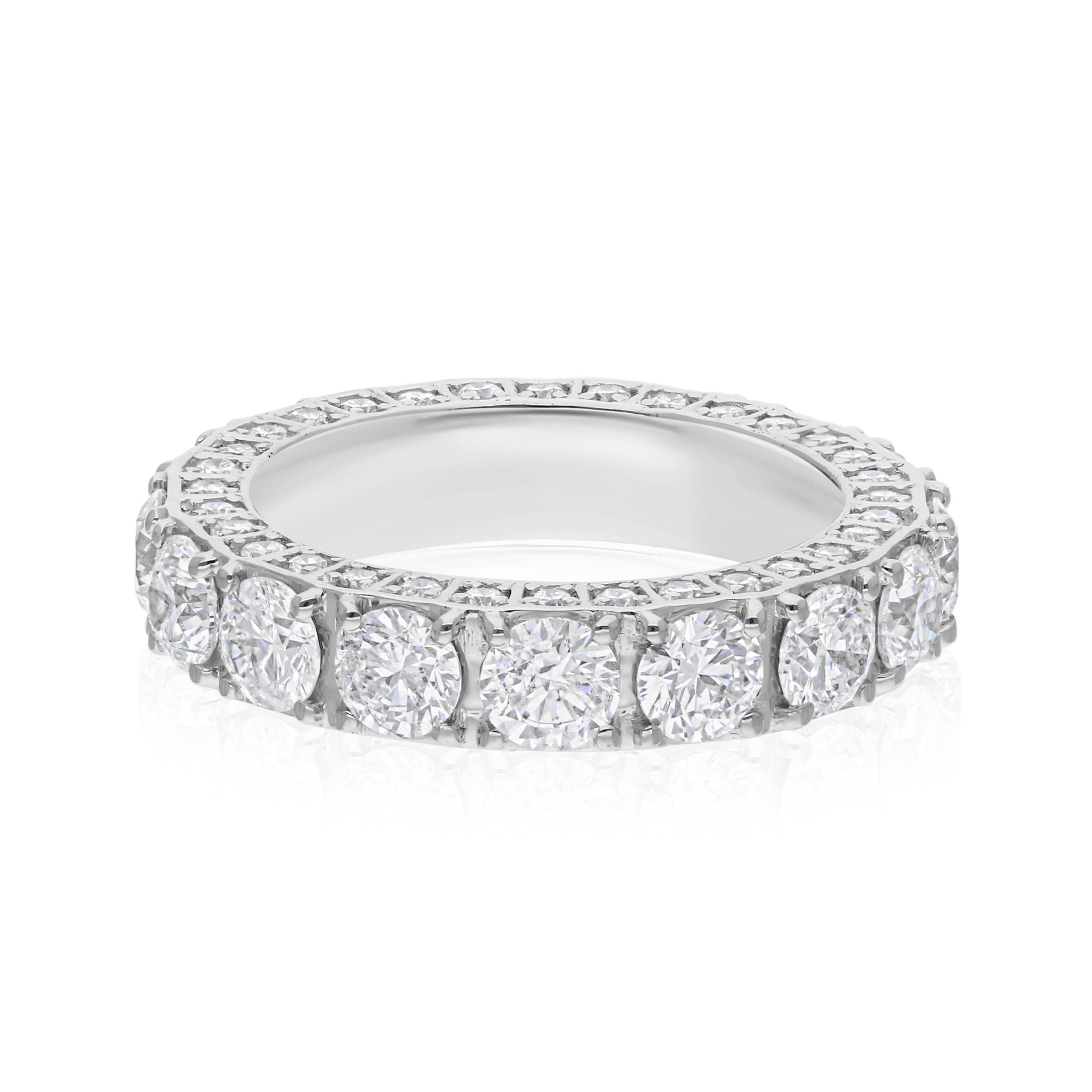 in vendita:  Anello Eternity Wedding Band con diamanti TCW 4.85 SI/H in oro bianco 18 carati Tutte le tariffe pagate 4