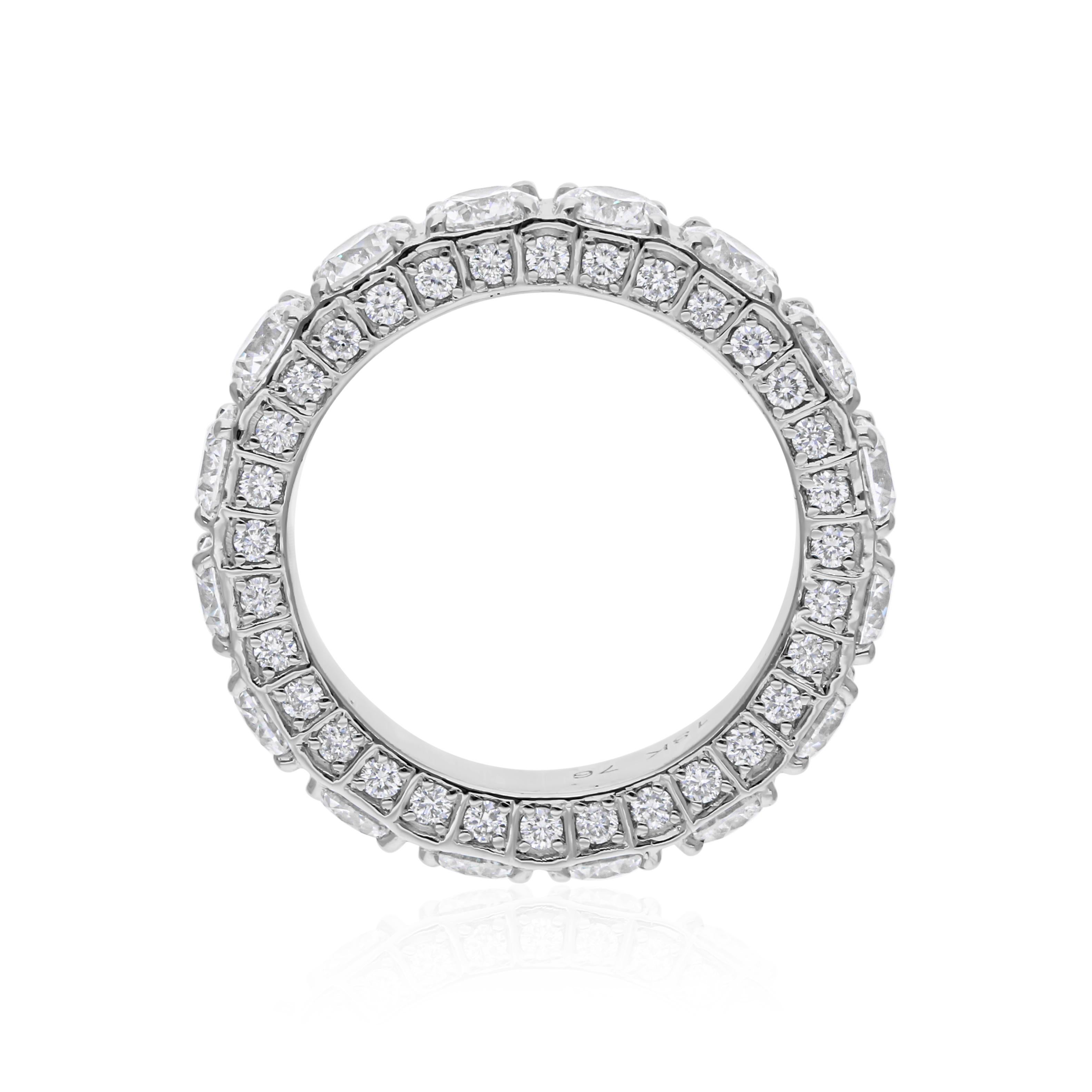 in vendita:  Anello Eternity Wedding Band con diamanti TCW 4.85 SI/H in oro bianco 18 carati Tutte le tariffe pagate 5